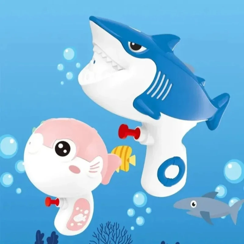 1 pz pistola ad acqua per bambini giocattolo estivo piscina sport acquatici soffio pesce squalo bambini gioco da spiaggia acqua giocattoli all'aperto per bambini regali di compleanno