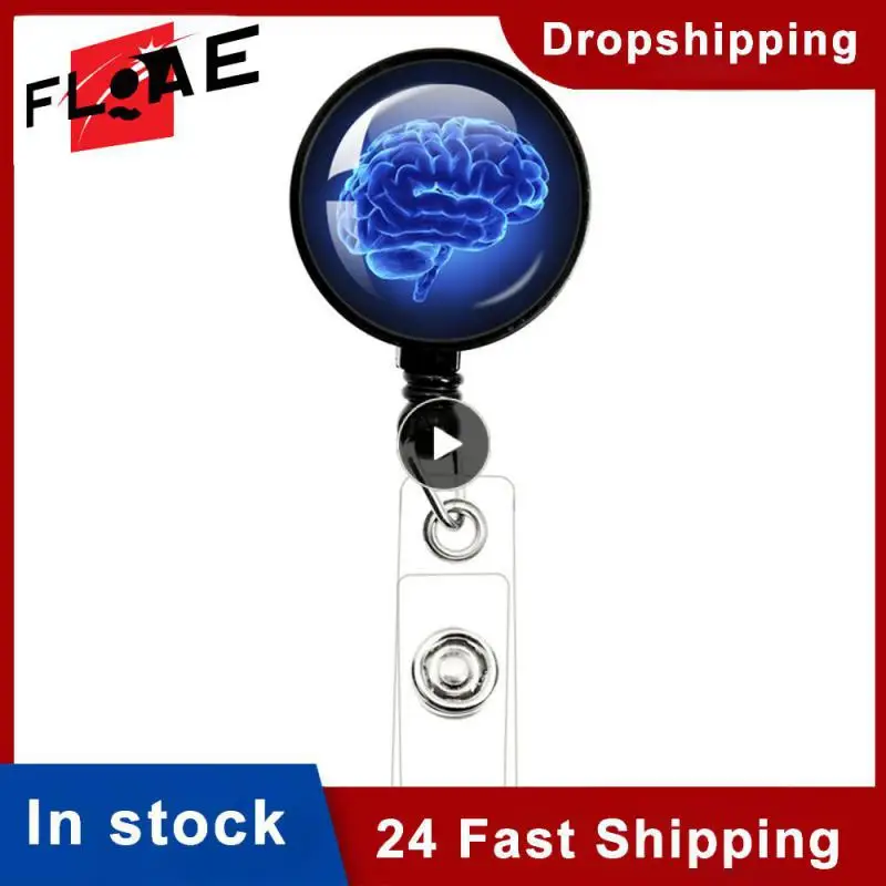 Creative Retractable X-Ray Badge Reel Radiology Badge Reel Holder Badge Reel Nurse Student Card Reel Clip Office Supplies