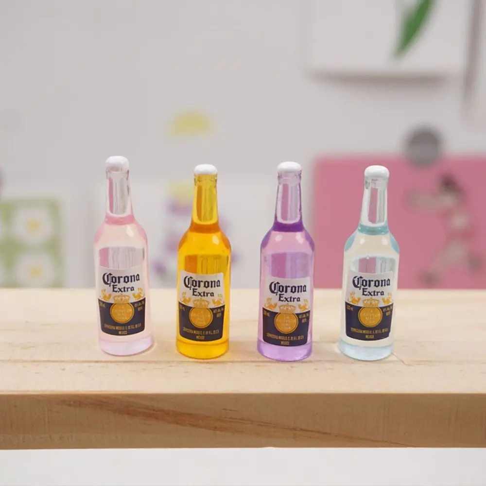 3pcs Simulation Wine Bottle Model Mini Miniature Wine Miniature Beer Bottle Cute Drink Bottles Mini Wine Bottle
