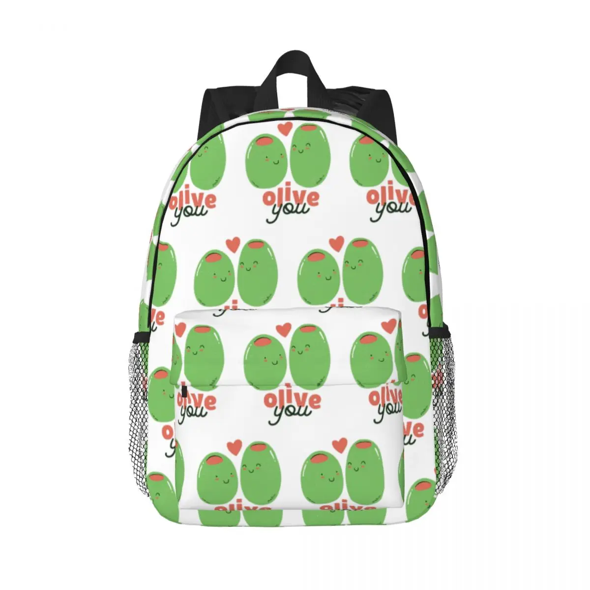 

Olive You - I Love You Backpack Hot Sale Daypack Large Capacity Boys Girls BookBag Shoulder Bags for Men Children School Bag