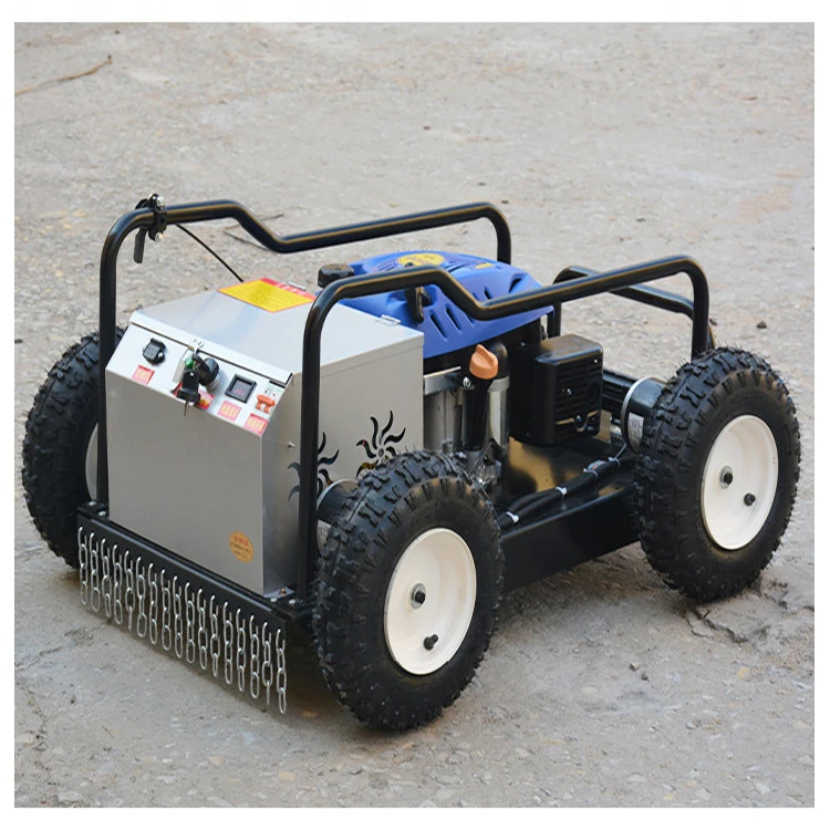 Grass Cutter Robot Crawler Remote Control Lawn Mower Electric Lawn Mower with Remote Control Motorized Robotic Lawnmower
