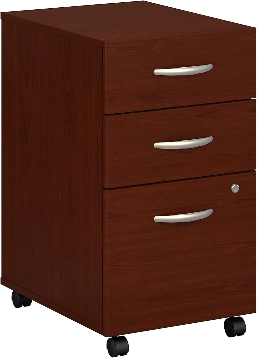 Series C Mobile Under Desk Arrives Fully Assembled | Stylish 3 Drawer File Cabinet for Professional or Home Office