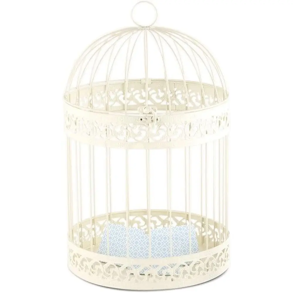 

Round Decorative Birdcage in Ivory