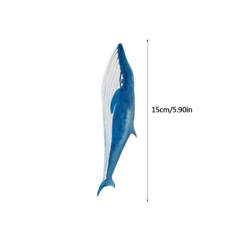 Marque-pages baleine colorés en papier pour adolescents, garçons filles, cadeaux scolaires, accessoires lecture, carte