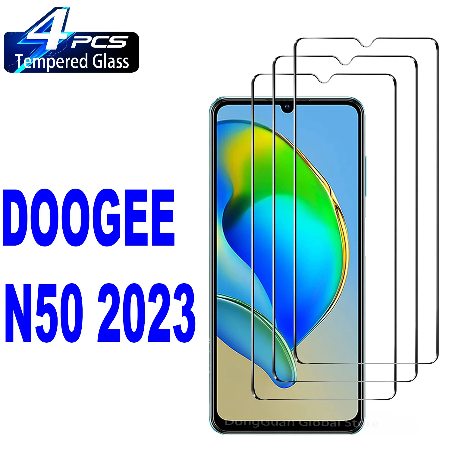 

2/4Pcs Tempered Glass For DOOGEE N50 2023 Screen Protector Glass Film