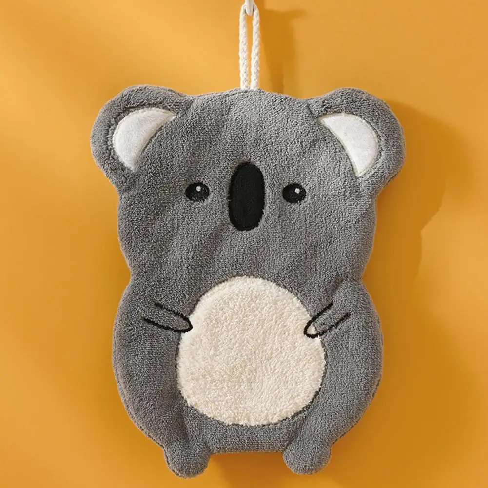Countertop Wiping Hand Towel Cartoon Hand Towel Super Absorbent Children's Cartoon Animal Hand Towels Quick Drying Microfiber