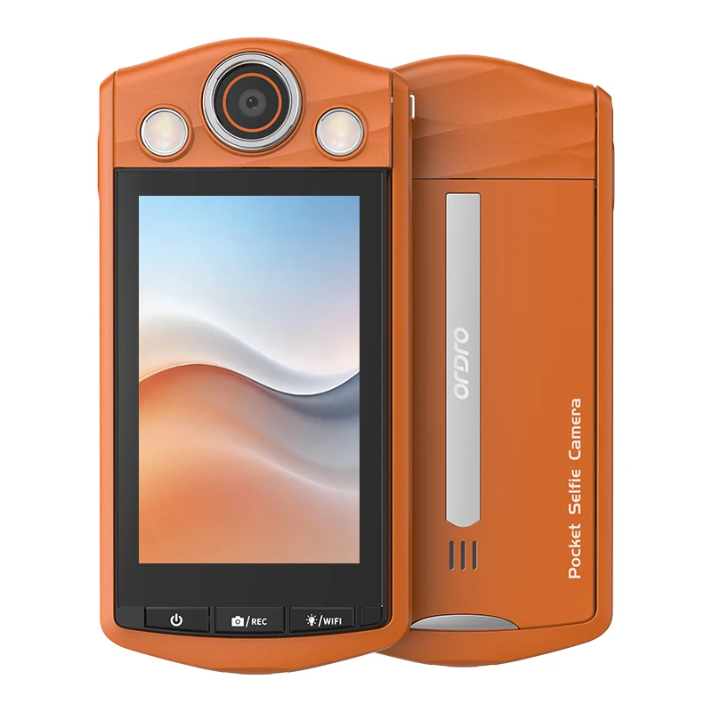VS3 4K Camcorder 64MP Vlogging Camera with Wi Fi 6, Selfie Flip Screen,3.5