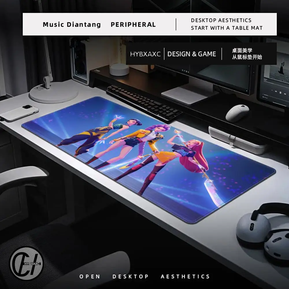 KPop D-Demon H-Hunters Mouse Pad Non-slip Mausepad Gaming Accessories Large Office Gamer Keyboard Desk Mat Rubber Mousepad