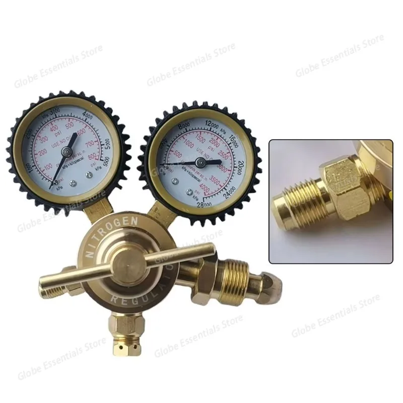 1pc All-copper Ultra-high Pressure Nitrogen Pressure Reducer CGA580 Pressure Reducing Valve Nitrogen Regulator