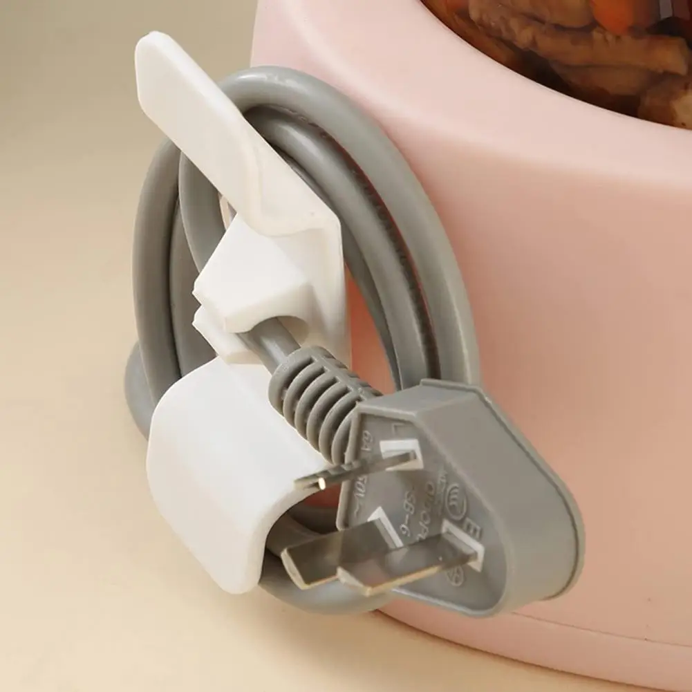 Practical Cable Clip ABS Cable Clip Organizer Shock-proof Flexible Home Appliance Power Data Line Winder