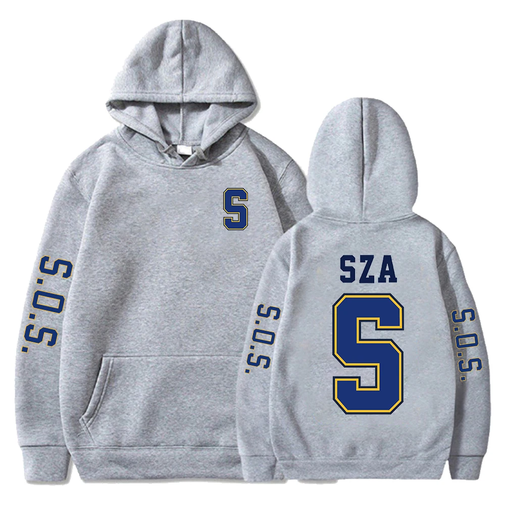 男性と女性のためのフード付きスウェットシャツ,sza Merch sos blind,長袖,ストリートウェア,フード付きスウェットシャツ,ファッションウェア,新しいアルバム,2023