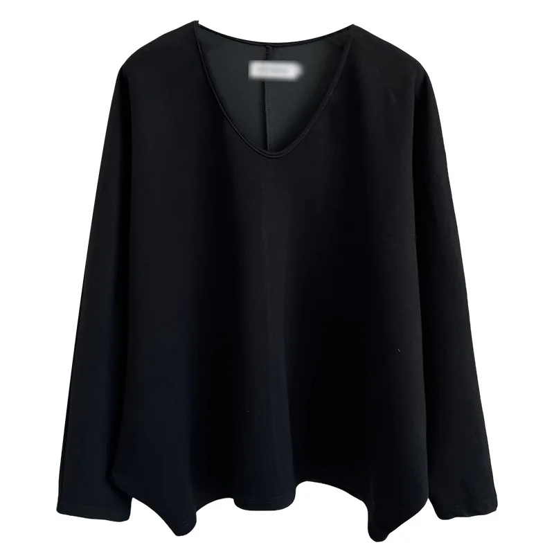 

Fashion Plus Size Women's T-Shirt New Autumn Style V-neck Batwing Sleeve Top Casual Long Sleeve Tees 1715