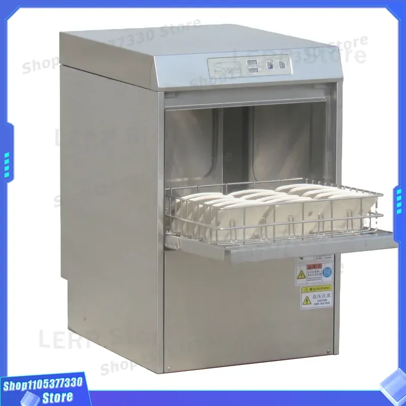 Commercial Electric Undercounter Glass Washer Table Top Dishwasher Machine Mini Built-in Dishwashing Machine 50W Stainless