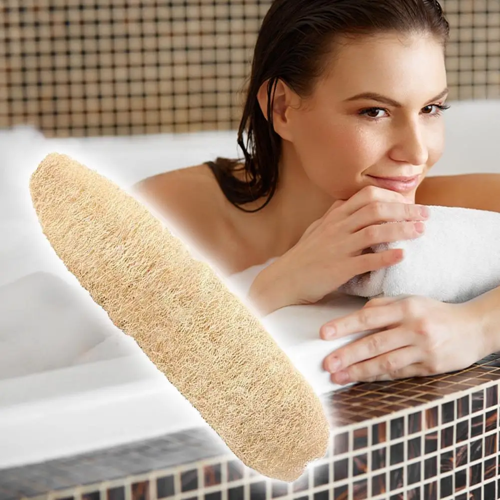 Éponge exfoliante pour le corps, luffa de bain, avec corde, épurateur pour soins de la peau, douche Spa, brosse de bain, nettoyage de la cuisine