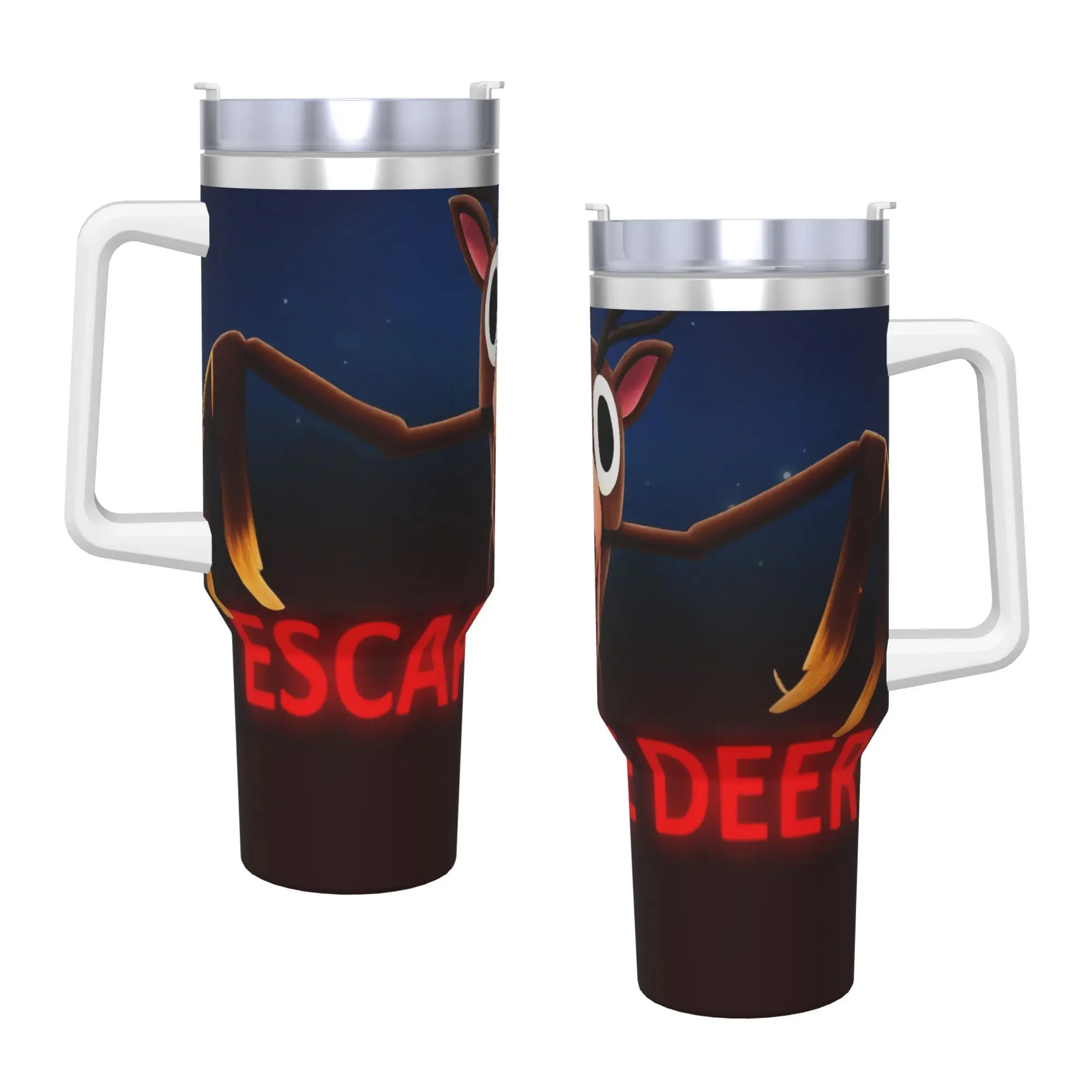 Stainless Steel Tumbler 99 Nights Escape Deer Thermal Cups  Insulated Cold and Hot Mugs Cup Travelist Custom Water Bottle