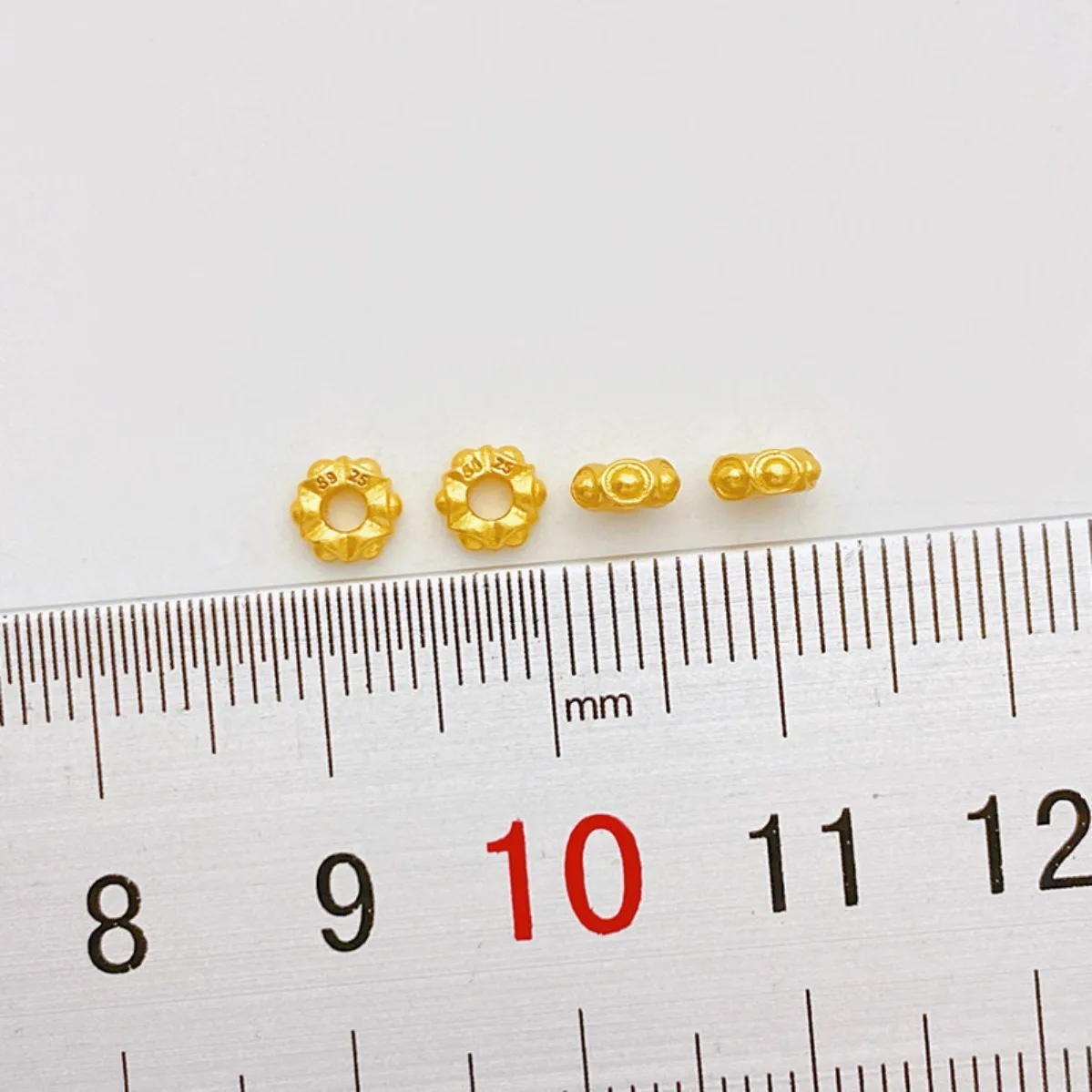 S925 Antique Silver Gold Plated Ingot Lace Spacer Beads & Spacer Discs DIY Bracelet Necklace Jewelry Making Supplies