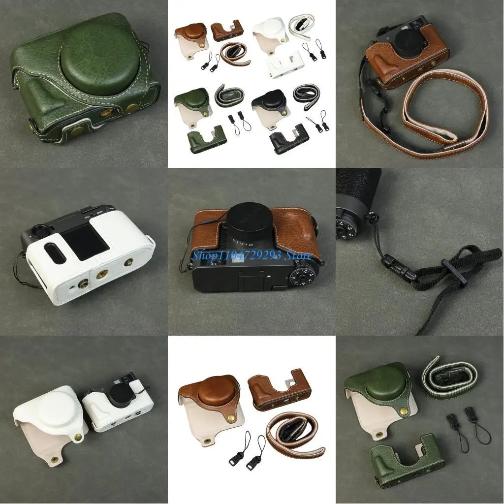 

Y2GD Premium Leather Camera Cover For X Half Film Camera Scratch Resistant and Precise Cut Control Access Port