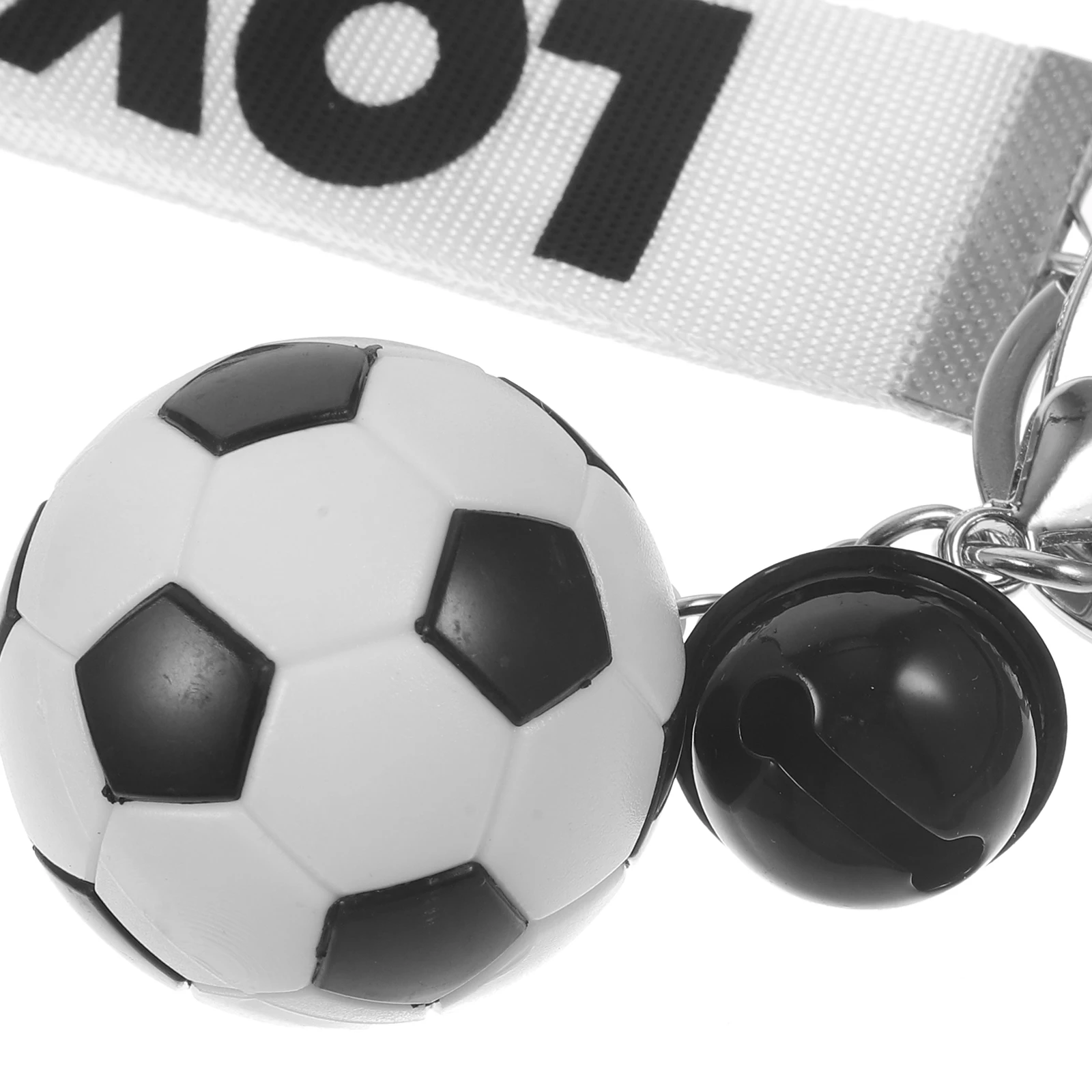 5 Pcs Football Keychain Accessories Keychains for Soccer Charm Ring Pendant Rings