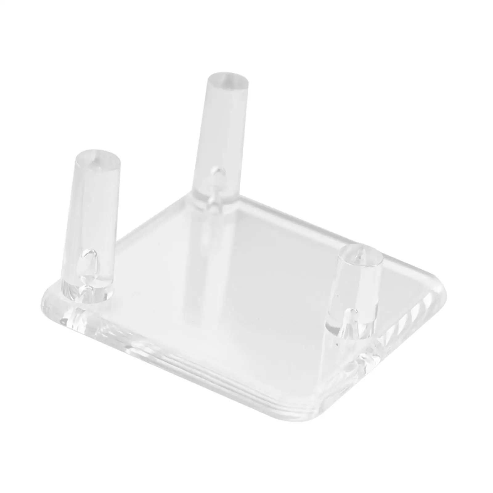 Rock Display Stand Mineral Holder Acrylic Display Stand with 3 Columns for Small