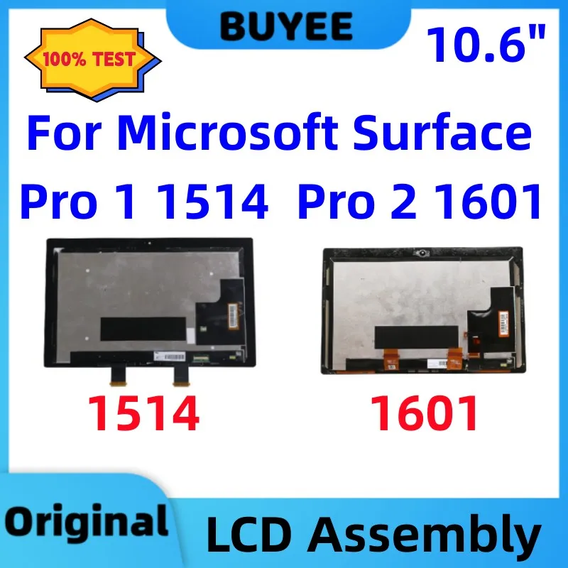 

10.6'' Original Used For Microsoft Surface Pro 1 PRO 2 1514 1601 Full Lcd Display Touch Screen Assembly Replacement