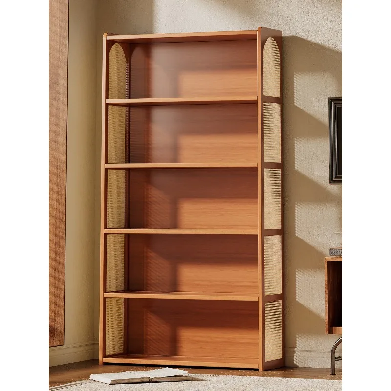 

Home living room multi-layer bookshelves floor-to-ceiling shelves children and students simple integrated wall storage cabinets