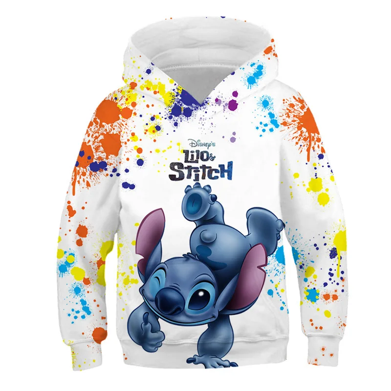 New Stitch Fashion Children\'s Clothing Star Baby Cartoon Hoodie Pullover Children\'s Fashion Children\'s Clothing