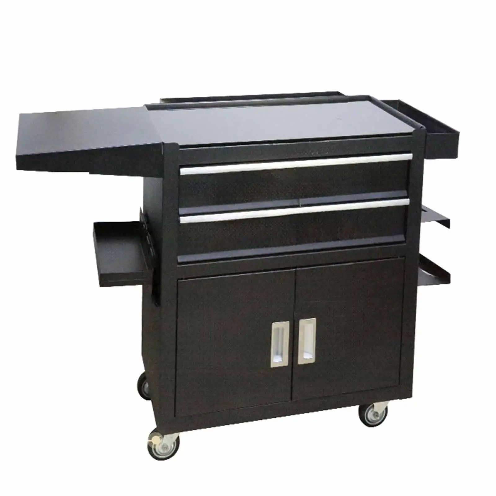 Garage Tools Organizer Magnetic Tray Iron Side Shelf Parts Holder for Cabinet Tool Box Repair Space