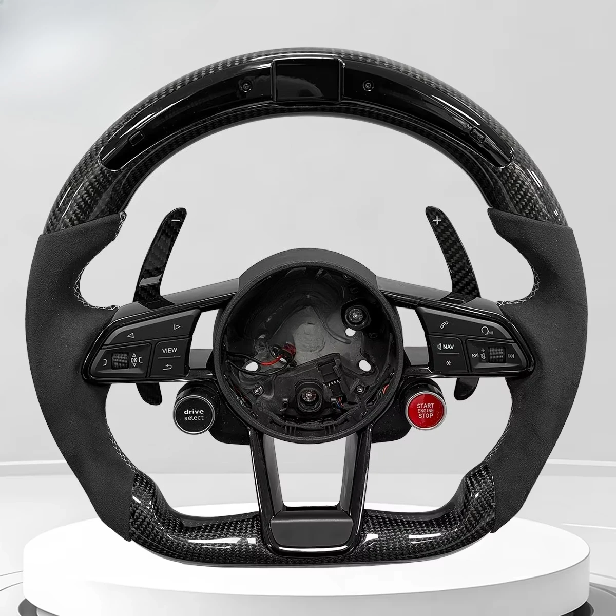 Suitable for Audi Customized LED, Shift Paddles A4 A3 A5 B6 RS7 SQ8 RS6 C8 RS3 SQ5 B8.5 B9.5 Q3 S3 R8 Q7 Carbon Fiber Upgrade