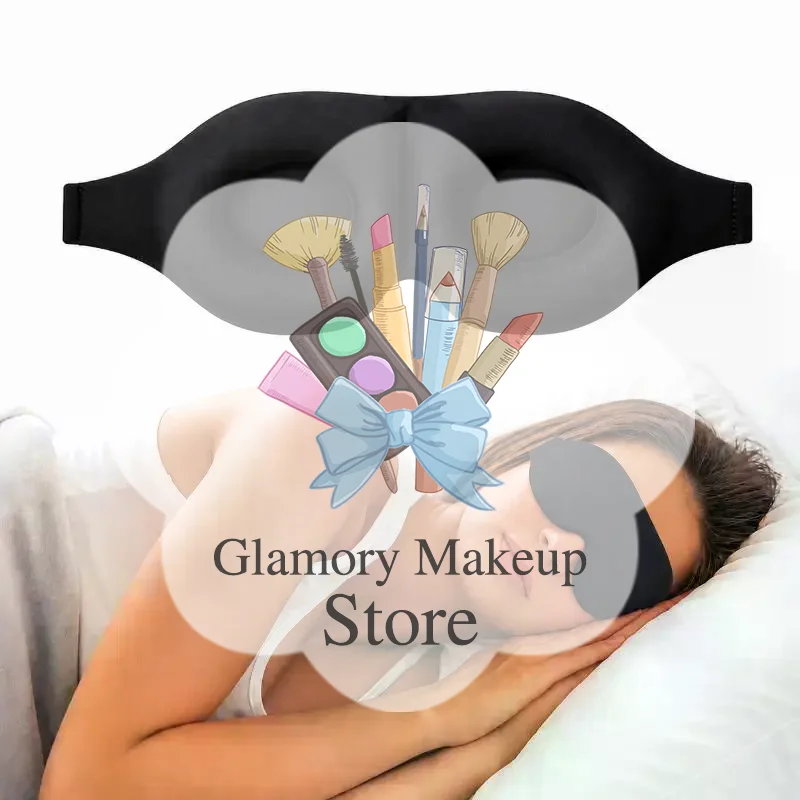 1/2/3Pcs 3D Sleep Mask Soft Breathable Light Blocking Eye Shade for Sensitive Eyes Night Rest Travel Nap