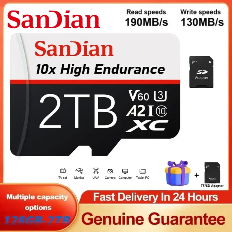 Mini scheda di memoria 2TB 1TB 512GB 256GB Mini schede SD/TF ad alta velocità Micro classe 10 128GB 512GB scheda Video Extreme Pro Flash per PC