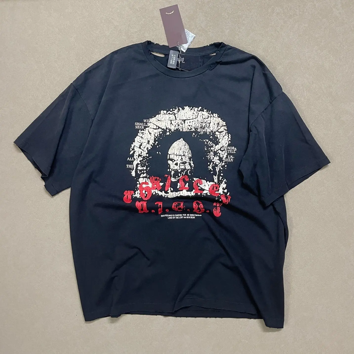 

Paly Hollywood 26 SS Deadline Letter Print Short Sleeve T-Shirt