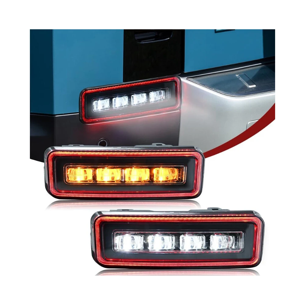 

1Pair Rear Bumper Brake Light Lamps For Land Rover Defender 90 110 130 2020-2024