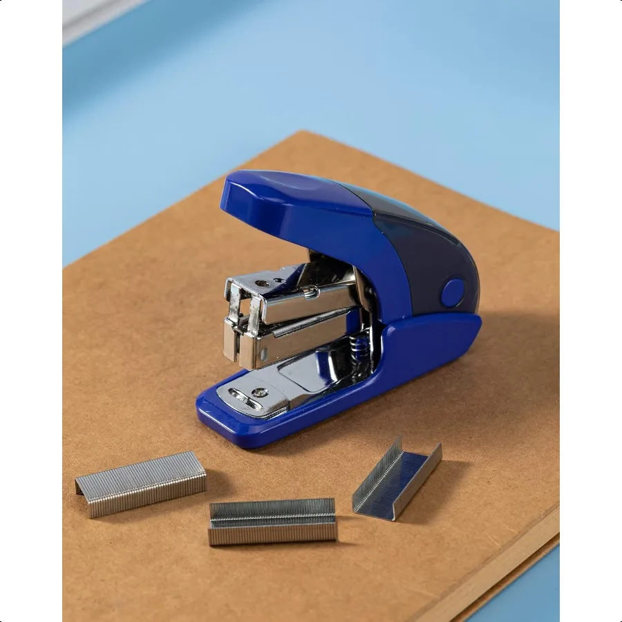 Effortl Mini Stapler Set 20 Sheet Capacity Integrated Remover Staple Storage Holds 1 4 Staples Includes 1000 Staples Lightweigh