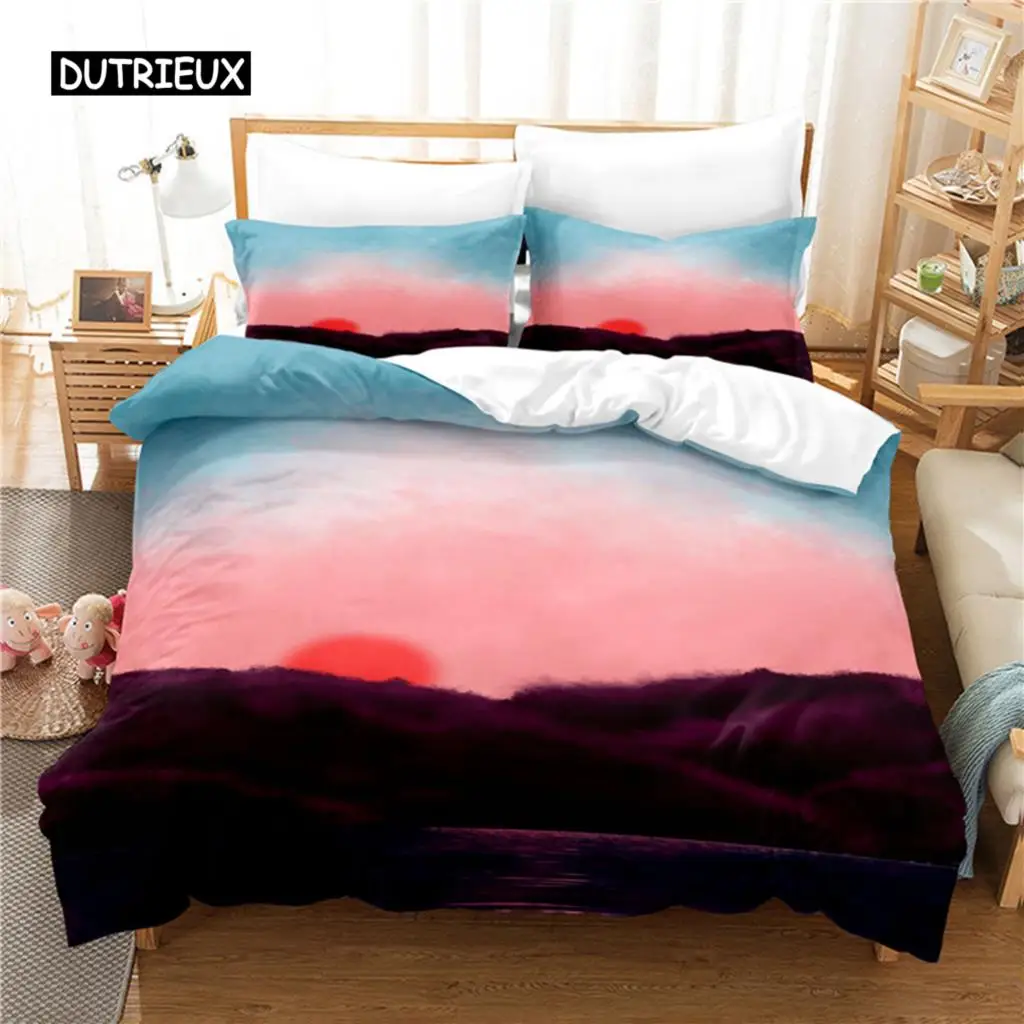 

Sunset Bedding Set Duvet Cover Set 3d Bedding Digital Printing Bed Linen Queen Size Bedding Set Fashion Design