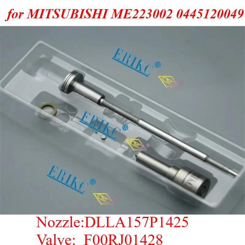 Common Rail Injector Repair Kits DLLA157P1425 Valve F00RJ01428 Engine Part for MITSUBISHI ME223002 0445120049