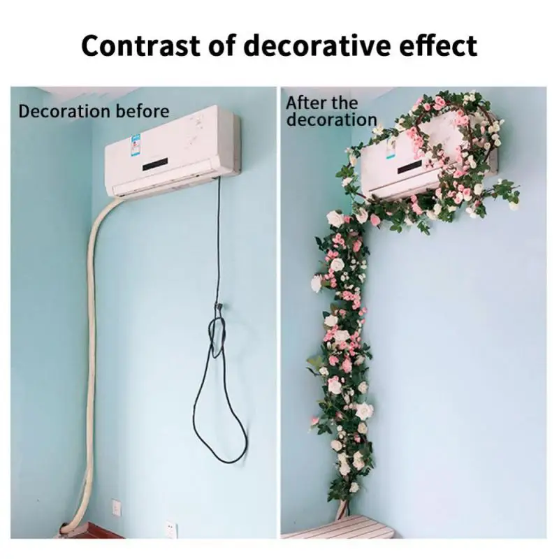 زهور ورد صناعية لحفلات الزفاف ، نباتات وهمية ، كرمة الروطان ، كرمة ذاتية الصنع ، قوس الحديقة ، ديكور المنزل ، عيد الميلاد ، الربيع ، الخريف