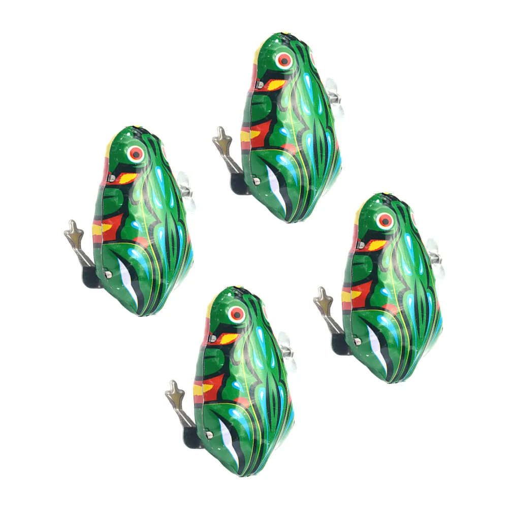

4Pcs Jumping Frogs Playset Safe Material Creative Educational Kids Birthday Gift Gift for Toddlers Jumping Toy