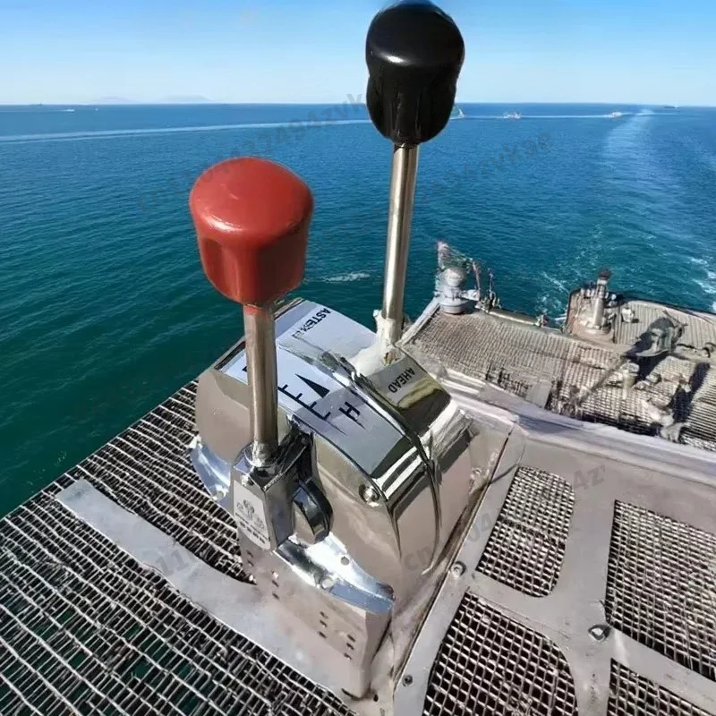 Flexible Shaft Mount Dual Handle Boat Throttle & Gear Shift Control Marine Operating Unit