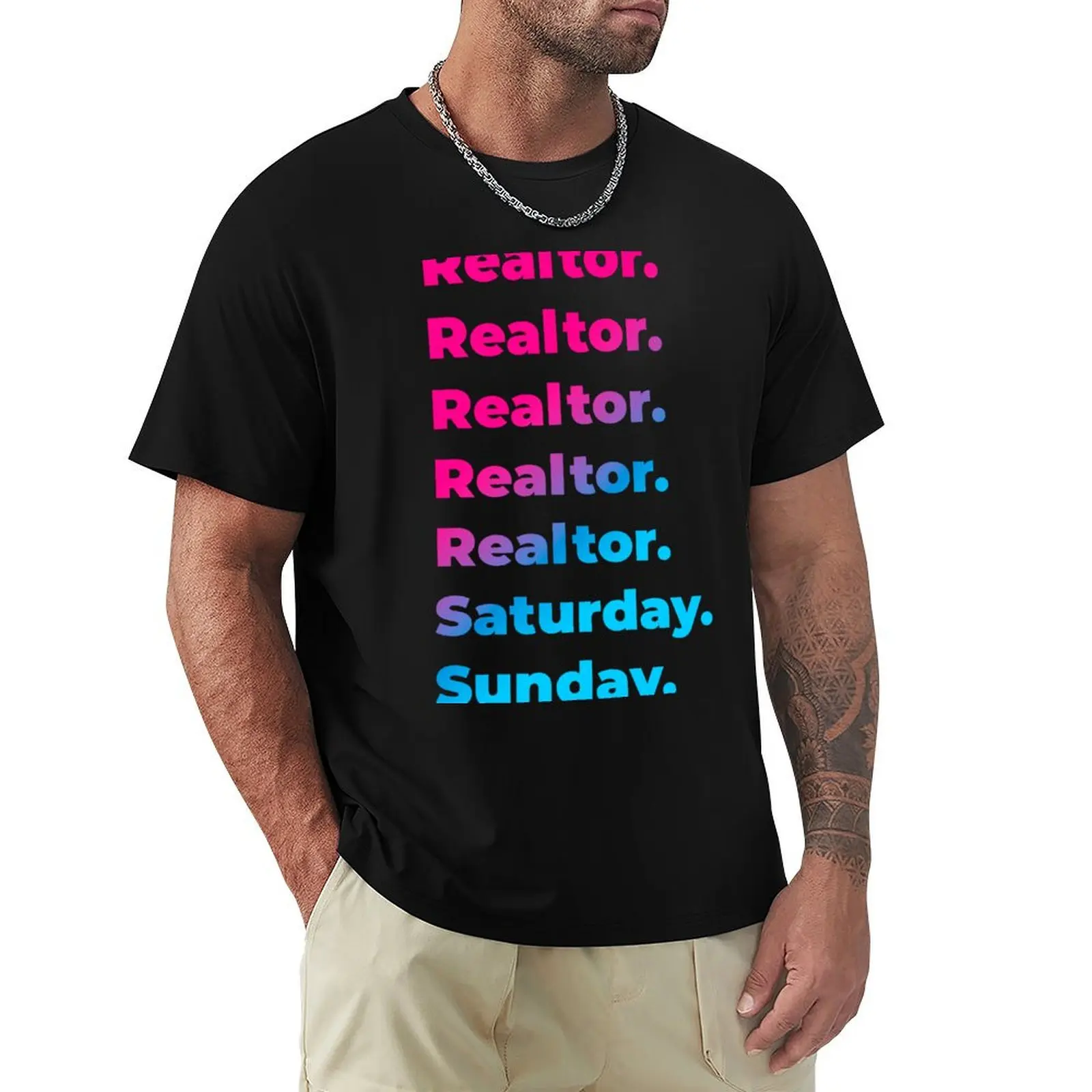 Realtor work week T-Shirt Casual Holiday Short Sleeve Tee