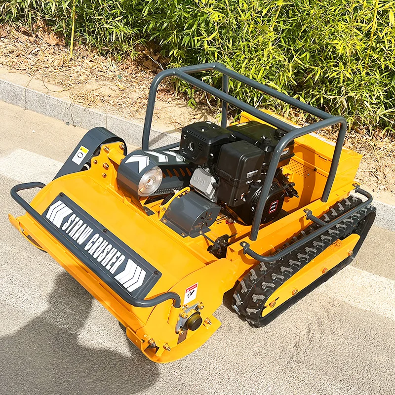 

Customized Intelligent remote-controlled lawn mowing robot Efficient operation Large fuel tank Self-powered