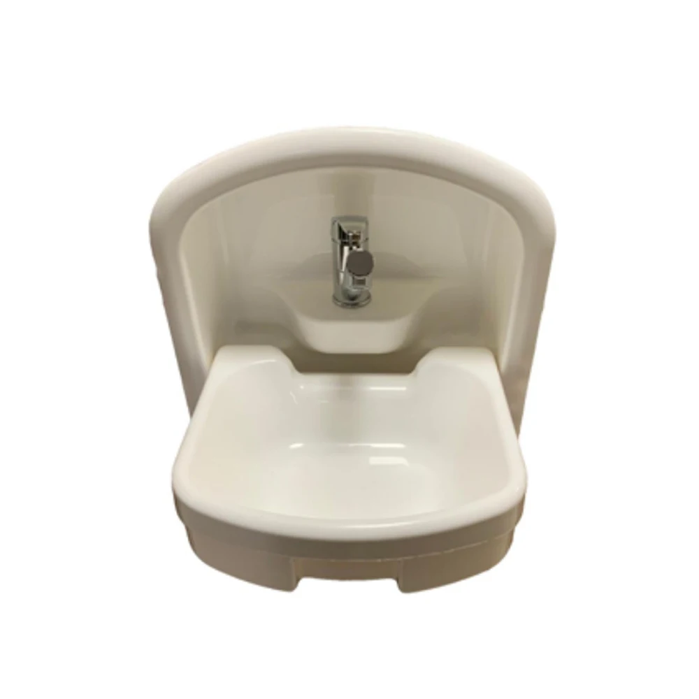 

Hot Selling Folding White Acrylic RV Bathroom Sink Wash Basin For Camper Caravan Motorhome