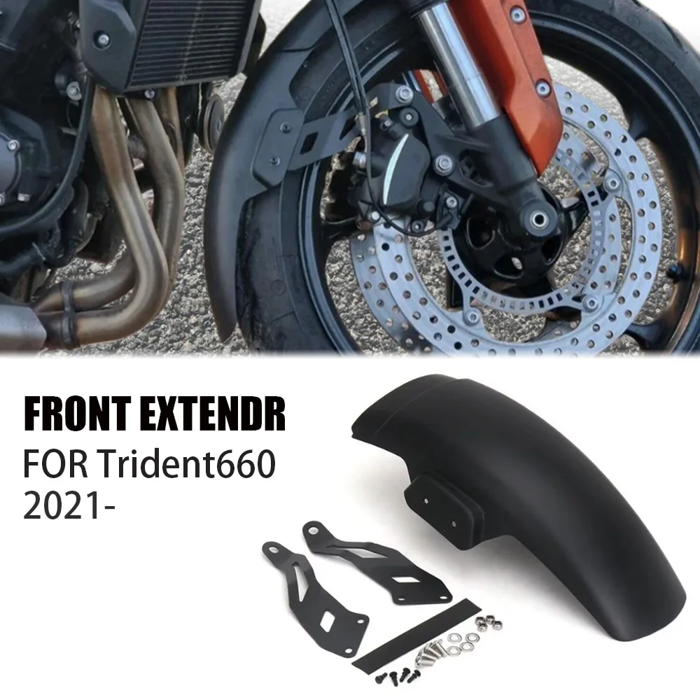 

For Trident 660 TRIDENT660 2021 2022 2023 2024 Motorcycle Fender Hugger Extension Accessories Front Mudguard Extender