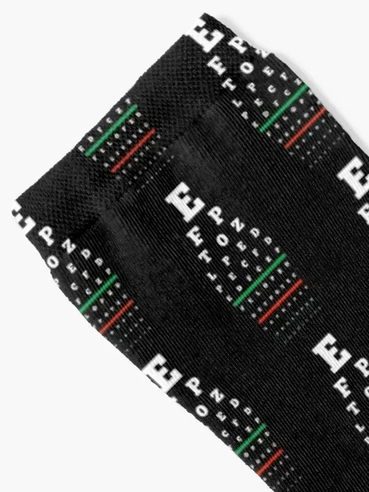 Snellen Test Black Socks Toe sports sports and leisure valentine gift ideas designer brand Boy Socks Women's
