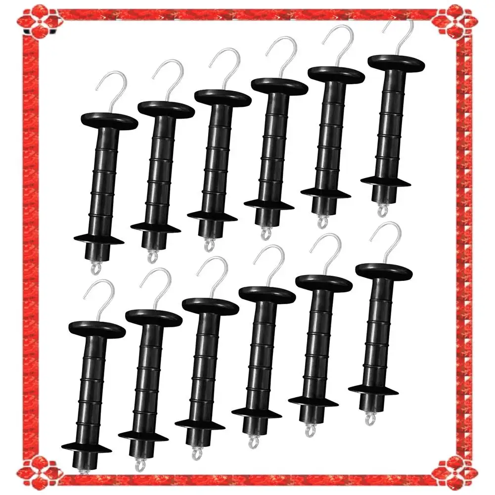 

24-Hour Delivery 12 PCS Gate Handle For Electric Fence Insulated Spring Tension For Pasture Gates Replacement Accessories For Fe