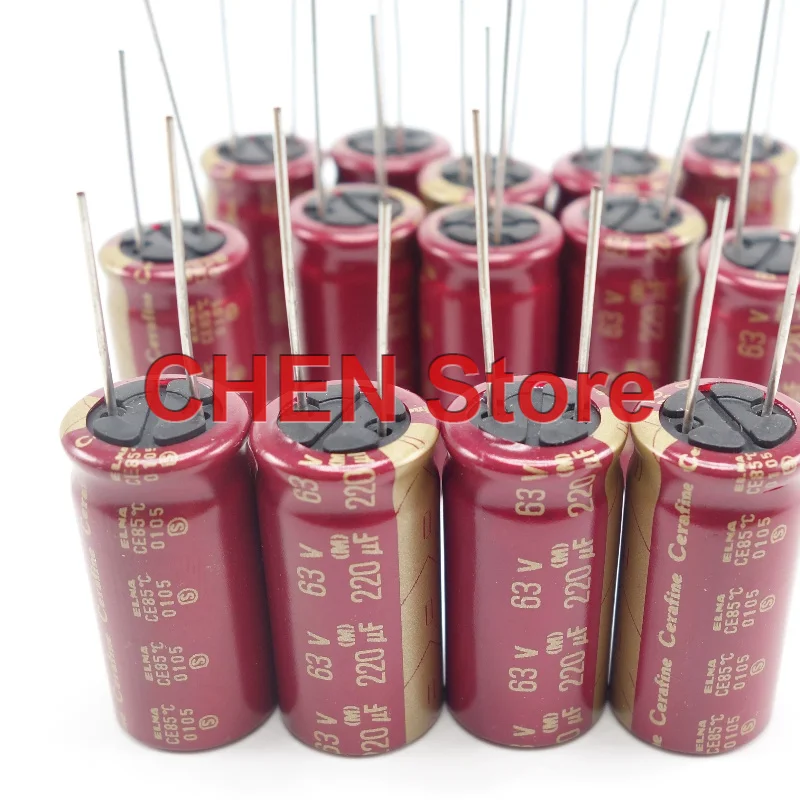 2PCS/lot original ELNA cerafine 63V220UF 16X31MM 85C audio electrolytic capacitor ROA 220UF 63V free shipping