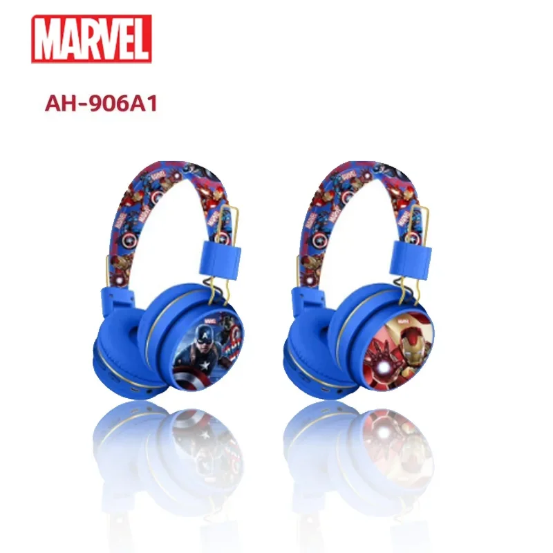 Marvel fones de ouvido bluetooth AH-906A homem de ferro sem fio bluetooth fones alta fidelidade som surround com microfone crianças anime dos desenhos animados