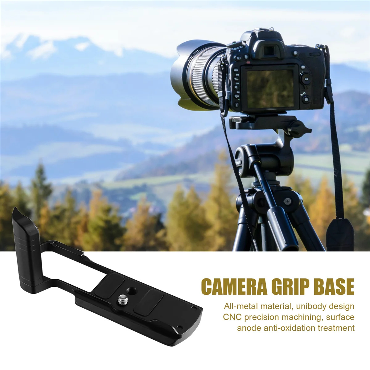 POSV-Camera L Bracket، لوحة تحرير سريعة لباناسونيك GX9/GX85/GX7II قاعدة قبضة الكاميرا عمودية سريعة الإصدار L لوحة سوداء