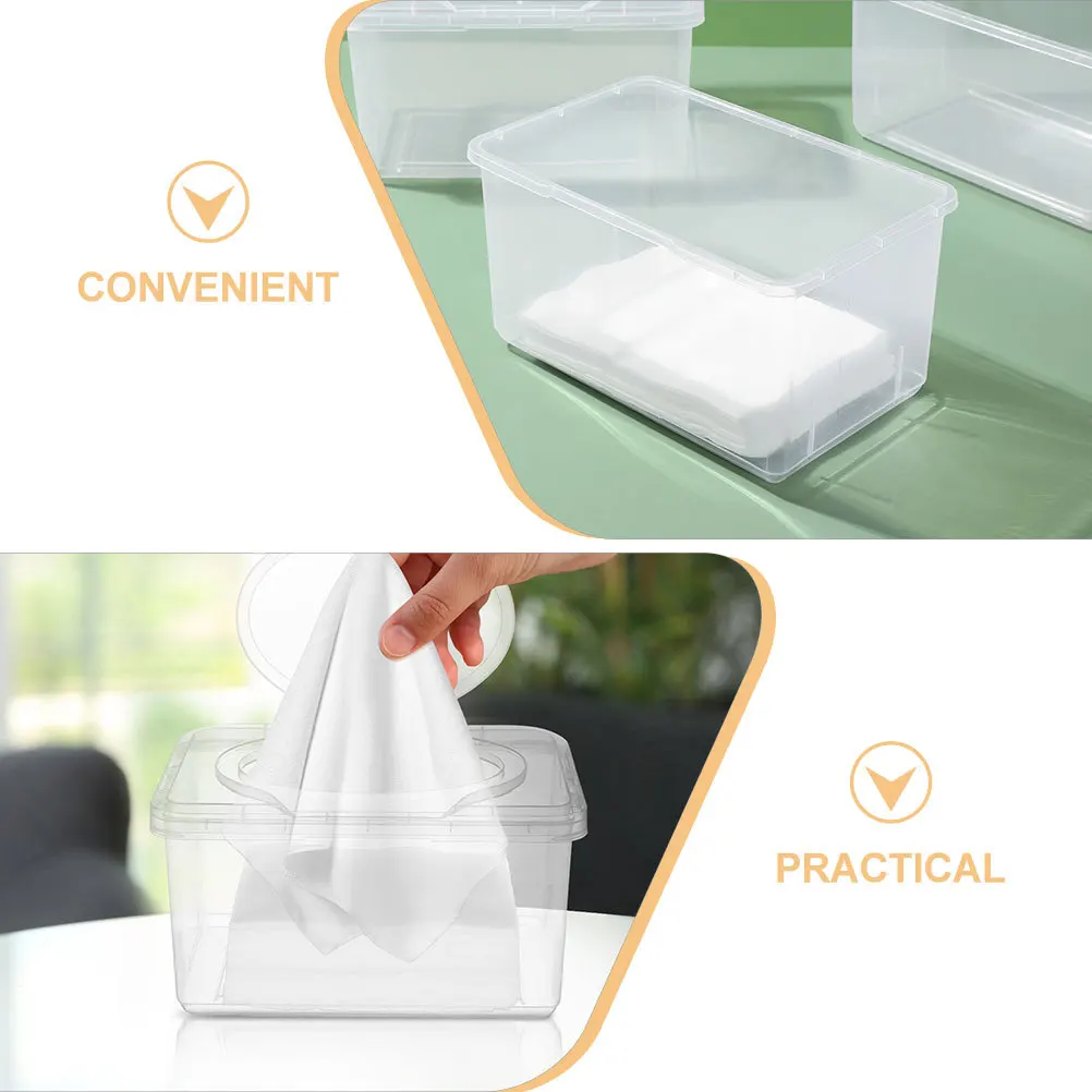 4 قطعة حامل الطفل المحمولة إعادة الملء البلاستيك مسح الحاويات الغبار غطاء للسفر حفاضات التغييرات تخزين الأنسجة الرطبة مسح #2