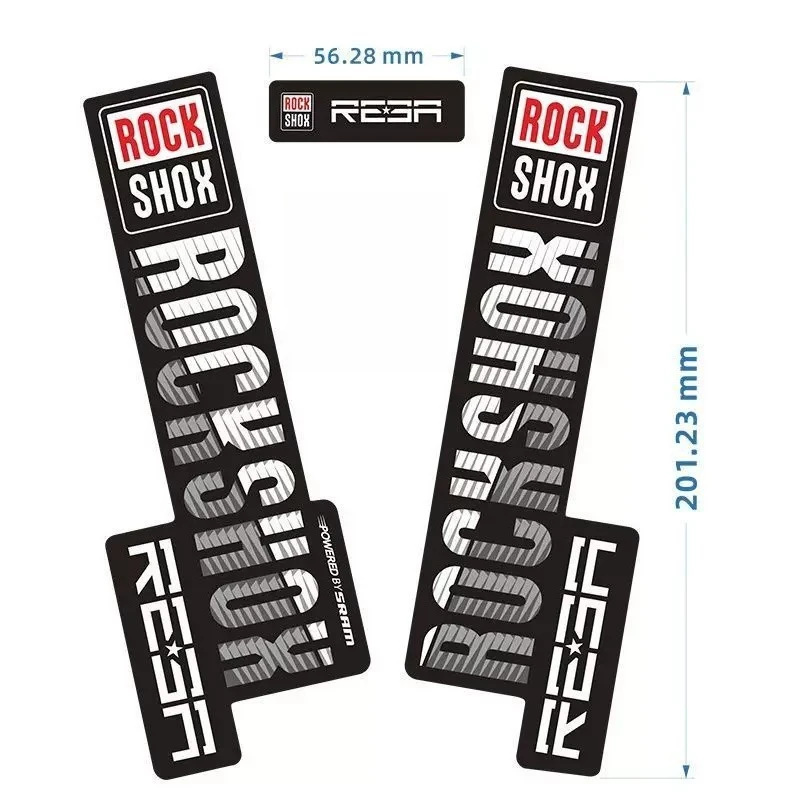2020 ROCKSHOX REBA RL Mountain Bike Front Fork Decal, Waterproof Suspension Fork Wrap Sticker for Color Replacement