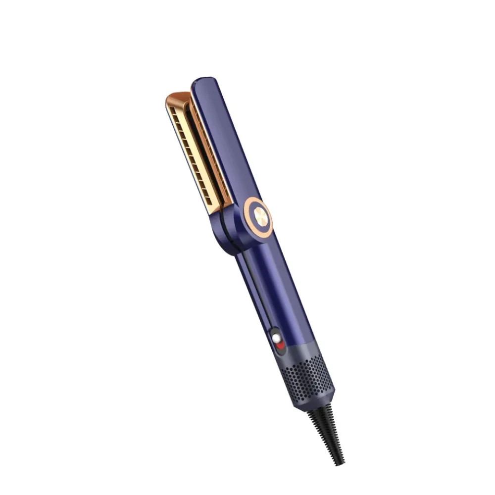 2 in 1 Hair Straightener, Flat Iron with Airflow Blower, Multi-Style Air Styler for Wet and Dry Hair, All Hair Types Compatible